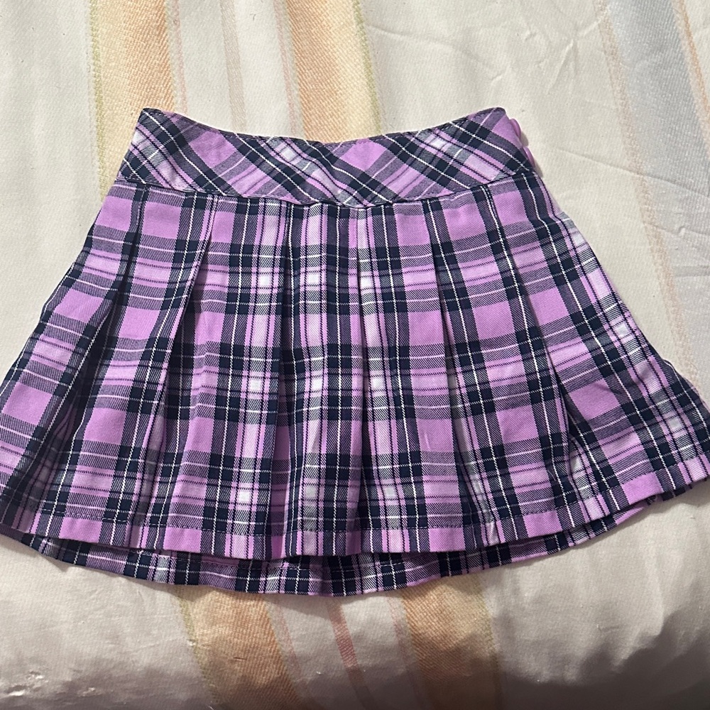 Garanimals Pink and Black Plaid Mini Skirt